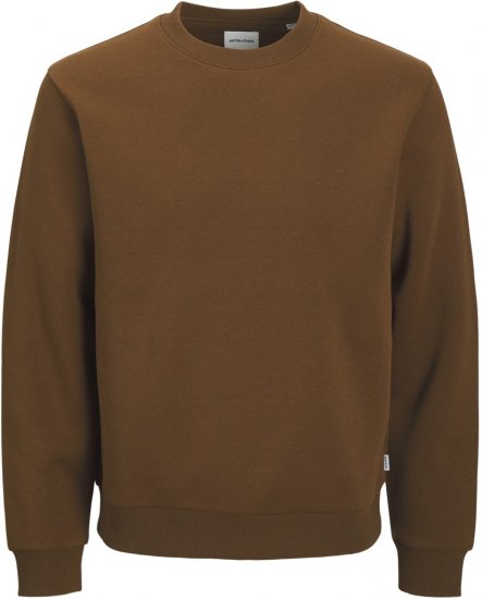 Jack & Jones Bradley Sweatshirt Brown - Суичъри & cуичъри с качулка - мъжки суичъри големи размери