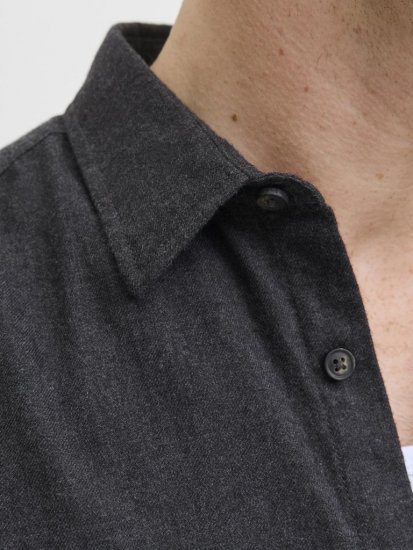 Jack & Jones Classic Long Sleeve Shirt Grey - Ризи - мъжки ризи големи размери