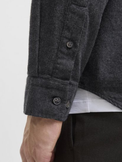 Jack & Jones Classic Long Sleeve Shirt Grey - Ризи - мъжки ризи големи размери