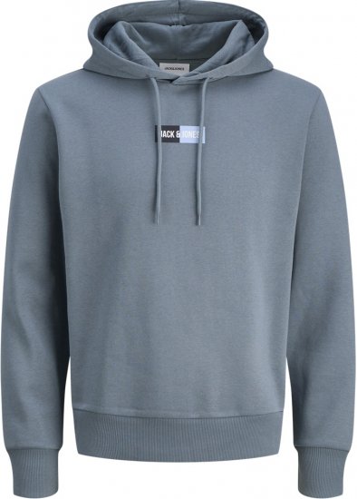 Jack & Jones Pan Hoodie Grey - Суичъри & cуичъри с качулка - мъжки суичъри големи размери