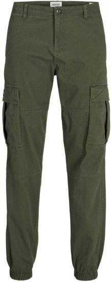 Jack & Jones Jonnie Cuffed Cargo Pants Green - Дънки и панталони - мъжки Дънки и панталони големи размери