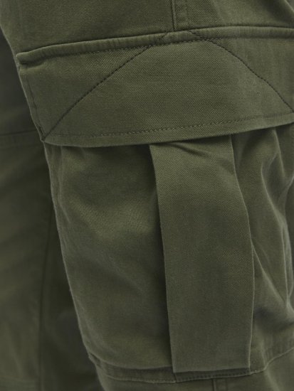 Jack & Jones Jonnie Cuffed Cargo Pants Green - Дънки и панталони - мъжки Дънки и панталони големи размери
