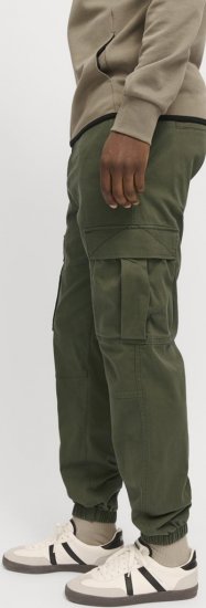 Jack & Jones Jonnie Cuffed Cargo Pants Green - Дънки и панталони - мъжки Дънки и панталони големи размери