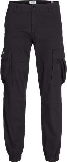 Jack & Jones Jonnie Cuffed Cargo Pants Black - Дънки и панталони - мъжки Дънки и панталони големи размери