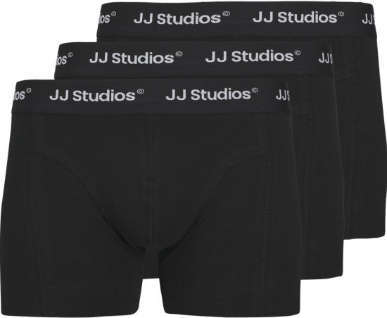 Jack & Jones Soho Solid Trunks 3-Pack Black - Бельо & Бански шорти - Мъжко бельо големи размери
