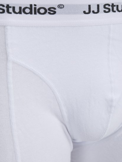 Jack & Jones Soho Solid Trunks 3-pack White/Grey/Black - Бельо & Бански шорти - Мъжко бельо големи размери