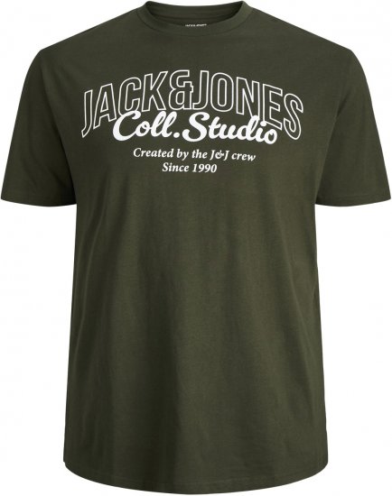 Jack & Jones Makoto T-shirt Green - Тениски - мъжки тениски големи размери
