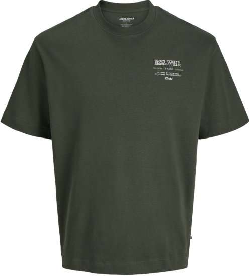 Jack & Jones Urban Edge Studio T-shirt Green - Тениски - мъжки тениски големи размери