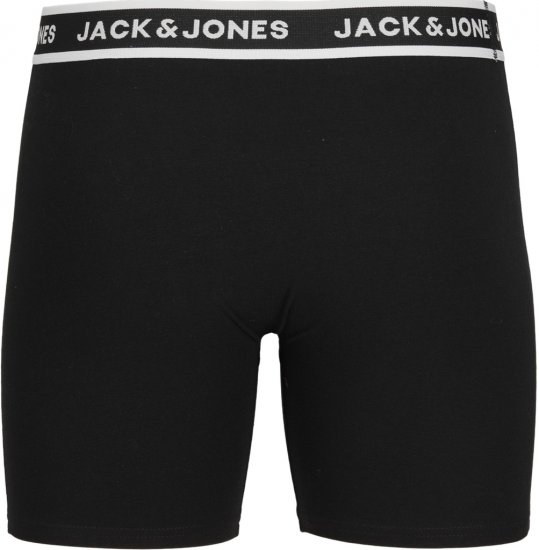 Jack & Jones Solid Boxer 3-Pack Black - Боксерки - мъжки боксерки големи размери