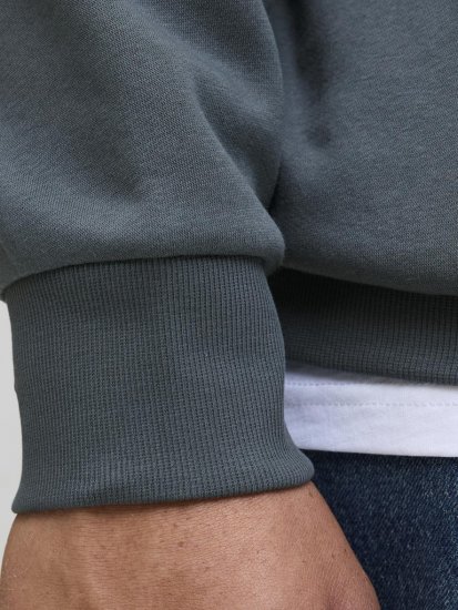 Jack & Jones 2 COL LOGO Hoodie Grey - Суичъри & cуичъри с качулка - мъжки суичъри големи размери