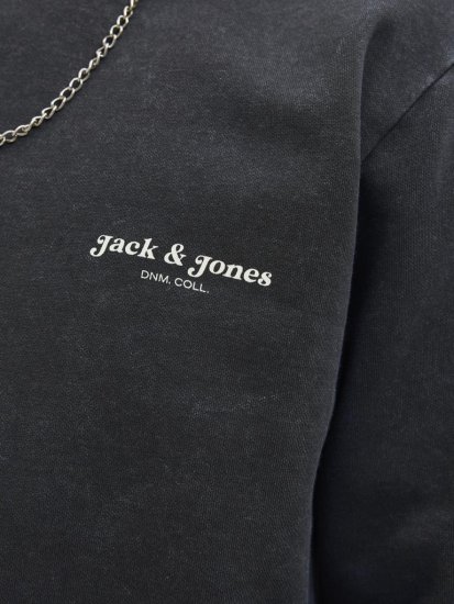 Jack & Jones Dover Sweatshirt Black - Суичъри & cуичъри с качулка - мъжки суичъри големи размери