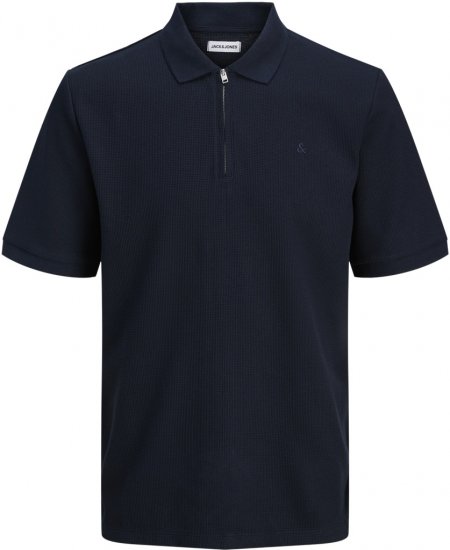 Jack & Jones Austin Polo Short Sleeve T-Shirt Blue - Поло тениски - мъжки тениски с яка големи размери