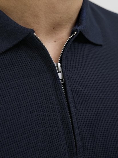 Jack & Jones Austin Polo Short Sleeve T-Shirt Blue - Поло тениски - мъжки тениски с яка големи размери