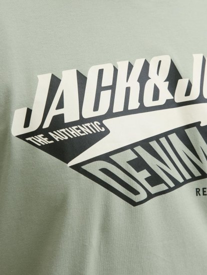 Jack & Jones Logo 2COL T-shirt Iceberg Green - Тениски - мъжки тениски големи размери