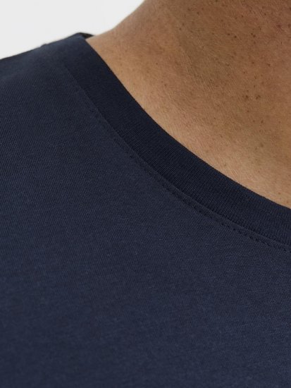 Jack & Jones Logo 2COL T-Shirt Blue - Тениски - мъжки тениски големи размери