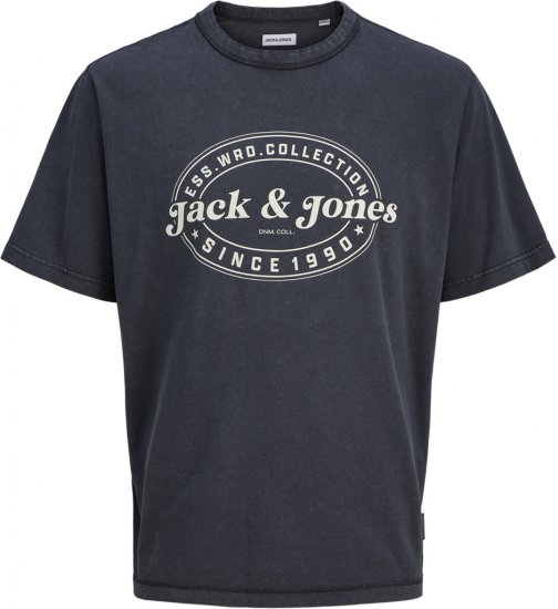 Jack & Jones Dover T-Shirt Short Sleeve Black - Тениски - мъжки тениски големи размери
