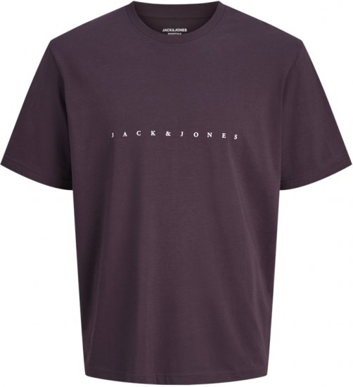 Jack & Jones STAR T-Shirt Purple - Тениски - мъжки тениски големи размери