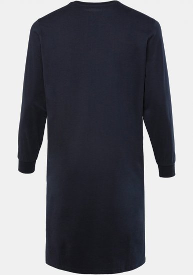 JP1880 Henley Long Sleeved Night Dress Navy - Бельо & Бански шорти - Мъжко бельо големи размери