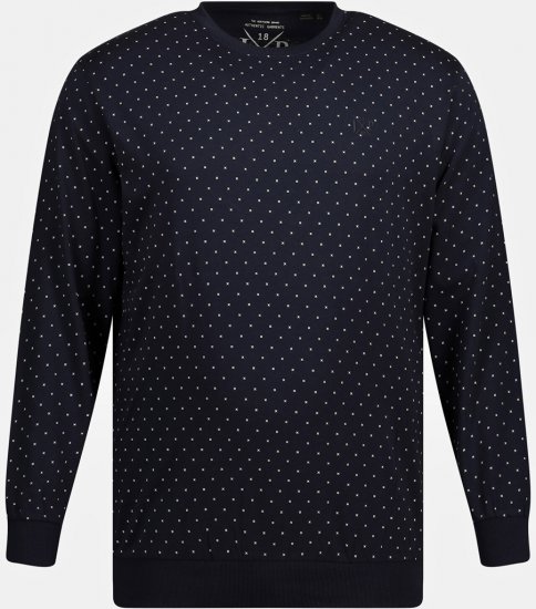 JP1880 Pyjamas Two-piece Long Sleeve and Long Trousers Navy - Бельо & Бански шорти - Мъжко бельо големи размери
