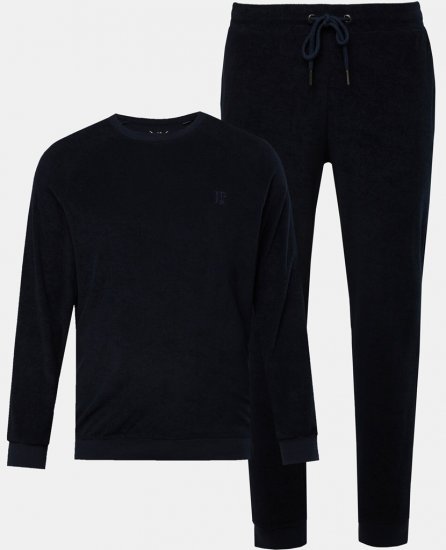 JP1880 Pyjamas Two-piece Belly Fit Dark Navy - Бельо & Бански шорти - Мъжко бельо големи размери