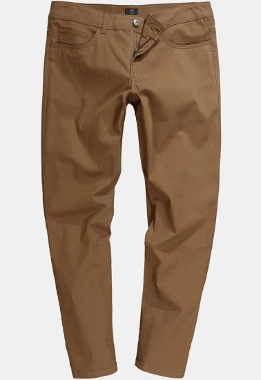 JP1880 Twill Trousers Belly Fit 5-Pocket Brown - Дънки и панталони - мъжки Дънки и панталони големи размери