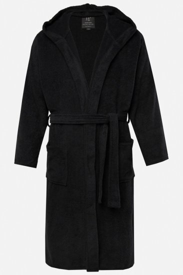 JP1880 Bathrobe Terry Black - Бельо & Бански шорти - Мъжко бельо големи размери