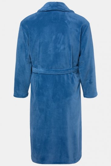 JP1880 Bathrobe with Spacious Pockets Denim Blue - Бельо & Бански шорти - Мъжко бельо големи размери