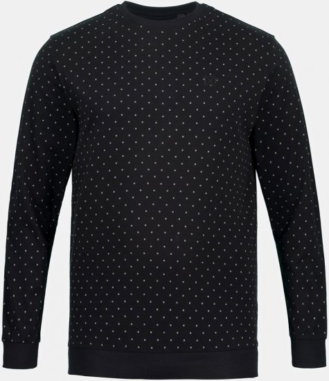 JP1880 Two-piece Pyjamas Long Sleeve and Long Trousers Black - Бельо & Бански шорти - Мъжко бельо големи размери