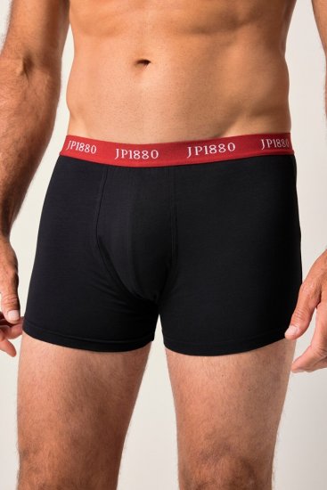 JP1880 FLEXNAMIC OEKO-TEX Boxer Shorts 2-Pack Black - Бельо & Бански шорти - Мъжко бельо големи размери