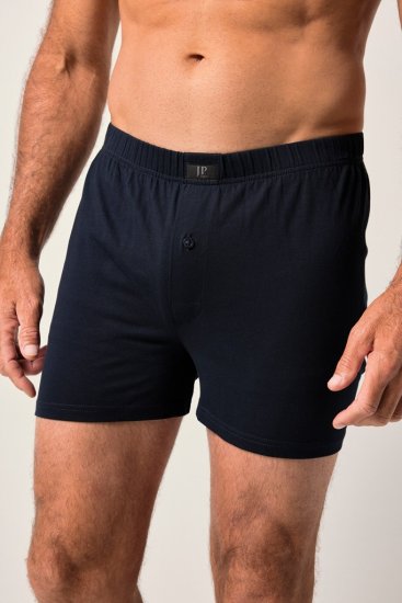 JP1880 OEKO-TEX Boxer Shorts Jersey 2-Pack Navy - Бельо & Бански шорти - Мъжко бельо големи размери