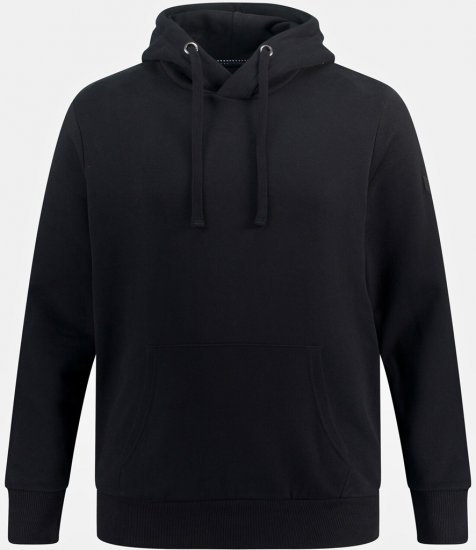 JAY-PI Hoodie with Soft Brushed Interior Black - Суичъри & cуичъри с качулка - мъжки суичъри големи размери
