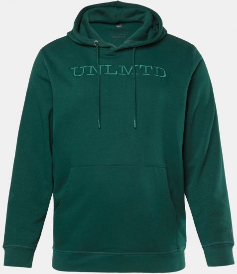 JAY-PI Hoodie UNLMTD Green - Суичъри & cуичъри с качулка - мъжки суичъри големи размери