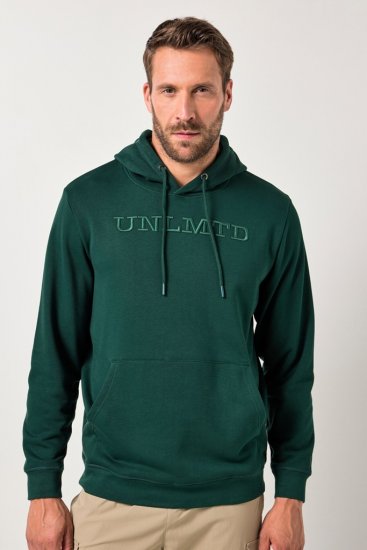 JAY-PI Hoodie UNLMTD Green - Суичъри & cуичъри с качулка - мъжки суичъри големи размери