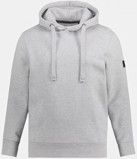 JAY-PI Hoodie with Soft Brushed Interior Grey - Суичъри & cуичъри с качулка - мъжки суичъри големи размери