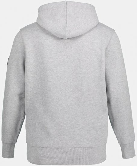 JAY-PI Hoodie with Soft Brushed Interior Grey - Суичъри & cуичъри с качулка - мъжки суичъри големи размери