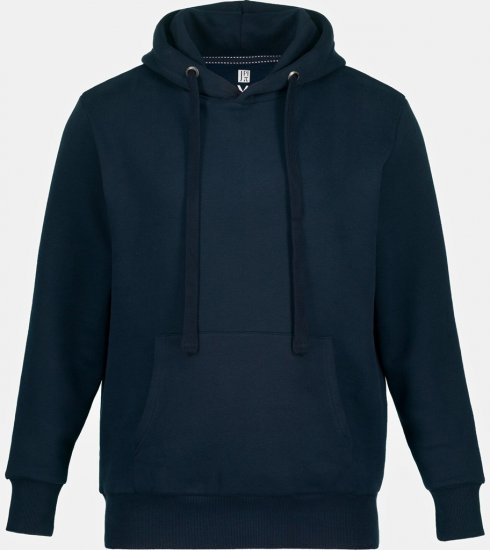 JAY-PI Hoodie with Soft Brushed Interior Navy - Суичъри & cуичъри с качулка - мъжки суичъри големи размери