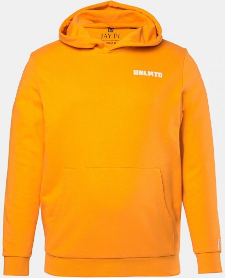 JAY-PI Hoodie UNLMTD Orange - Суичъри & cуичъри с качулка - мъжки суичъри големи размери