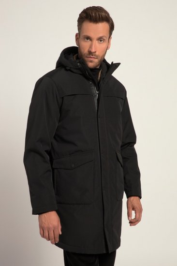 JP1880 Warm Parka with Wind Cuffs Black - Якета - мъжки якета големи размери