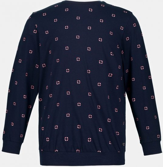 JP1880 Two-piece Pyjamas Long Sleeve and Long Trousers Navy - Бельо & Бански шорти - Мъжко бельо големи размери