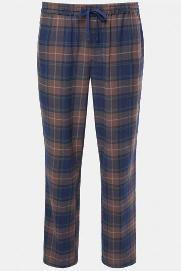 JP1880 Pyjama Trousers Flannel Check Brown - Бельо & Бански шорти - Мъжко бельо големи размери
