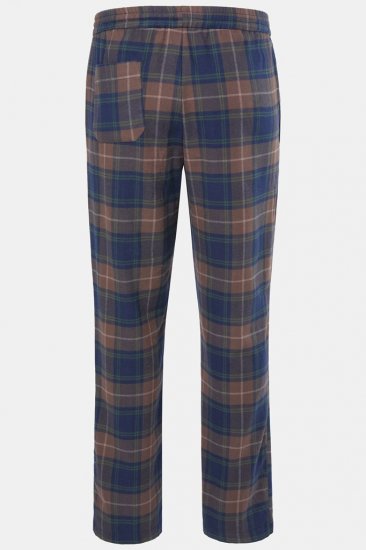 JP1880 Pyjama Trousers Flannel Check Brown - Бельо & Бански шорти - Мъжко бельо големи размери
