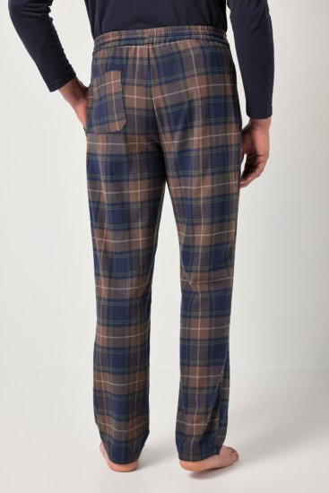 JP1880 Pyjama Trousers Flannel Check Brown - Бельо & Бански шорти - Мъжко бельо големи размери