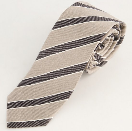 JP1880 Silk Tie Extra Long with Stripes - Аксесоари - 