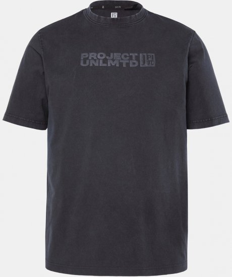 JAY-PI Flexnamic Vintage T-Shirt Black - Тениски - мъжки тениски големи размери