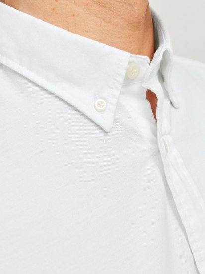 Jack & Jones Brook Oxford Shirt Long Sleeve White - Ризи - мъжки ризи големи размери