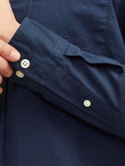 Jack & Jones Brook Oxford Shirt Long Sleeve Navy - Ризи - мъжки ризи големи размери