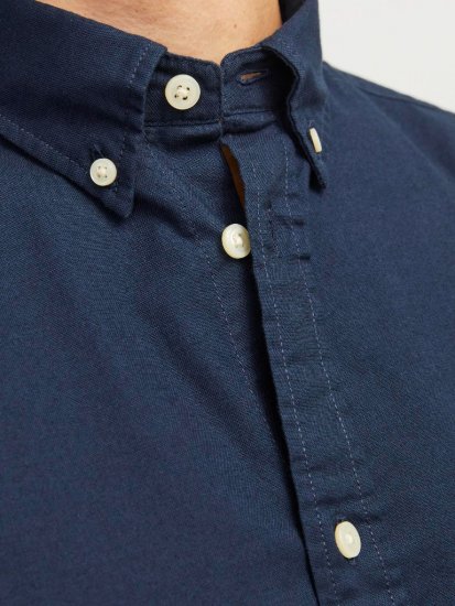 Jack & Jones Brook Oxford Shirt Long Sleeve Navy - Ризи - мъжки ризи големи размери