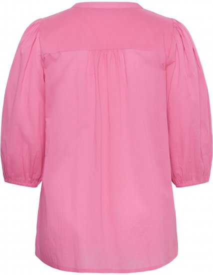 Kaffe Curve Karlia 3/4 Sleeve Blouse Pink - Блузи и туники - 