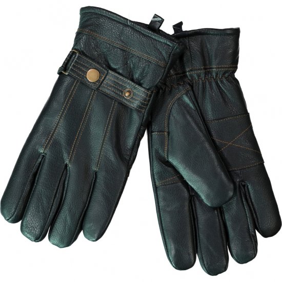JP1880 Gloves Leather Warm Lining Black - Аксесоари - 