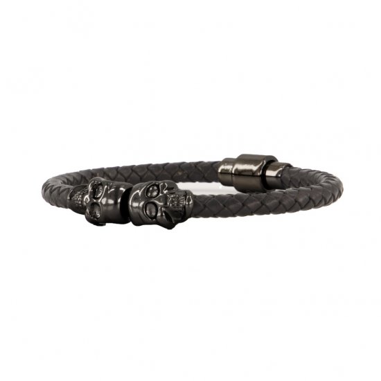 JP1880 Bracelet Skulls Black - Аксесоари - 
